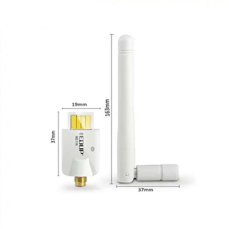 Mini High Power 802.11N 150M Wireless USB Adapter Card(White)