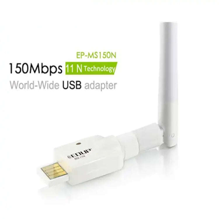 Mini High Power 802.11N 150M Wireless USB Adapter Card(White)