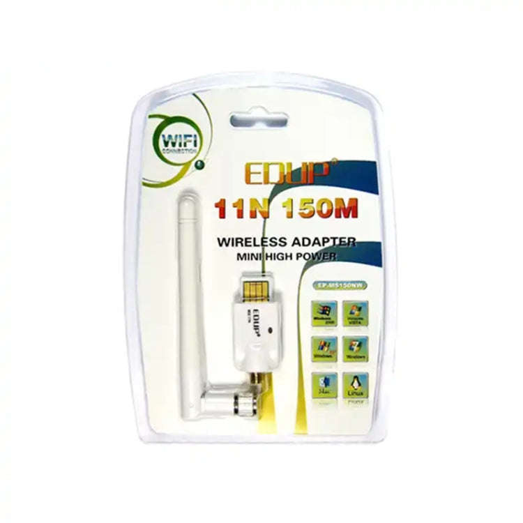Mini High Power 802.11N 150M Wireless USB Adapter Card(White)