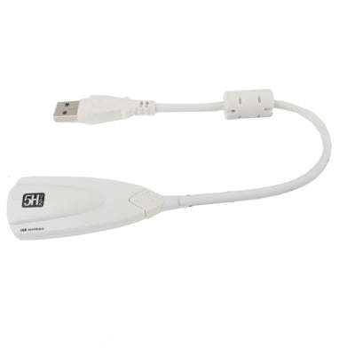 Steel Series 5H V2 USB 7.1 Channel Sound Adapter External Sound Card(White)