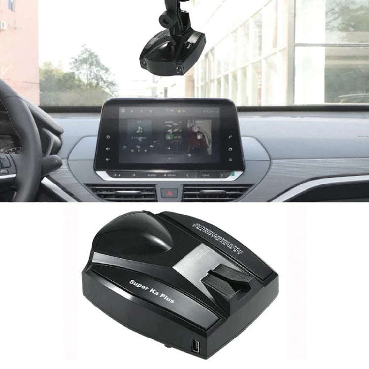 Full-Band Rader Detector, Built-in Loud Speaker, Support GPS Navigator, Power on with Russian Spe...