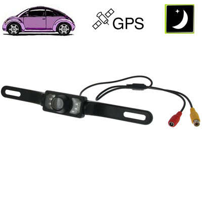 7 LED IR Infrared Waterproof Night Vision License Plate Frame Astern Backsight With Scaleplate, S...