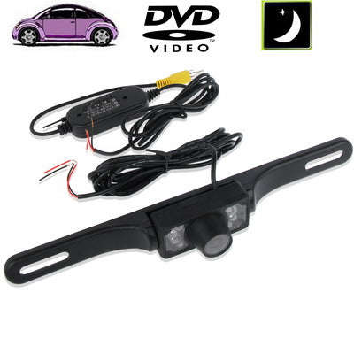 6 LED IR Infrared Waterproof Night Vision Wireless License Plate Frame Astern Backsight Rear View...