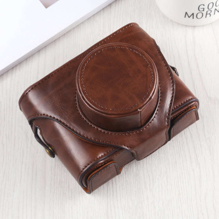 Full Body Camera PU Leather Case Bag with Strap for FUJIFILM X10 / X20(Coffee)