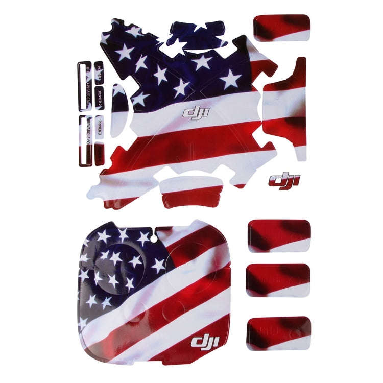 4D Imitation Carbon Fiber PVC Water Resistance Sticker Kit for DJI Phantom 3 Quadcopter & Remote ...