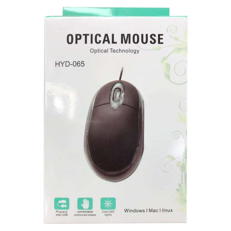 1000dpi Colorful Light USB Scroll Wheel Optical Mouse(Black)