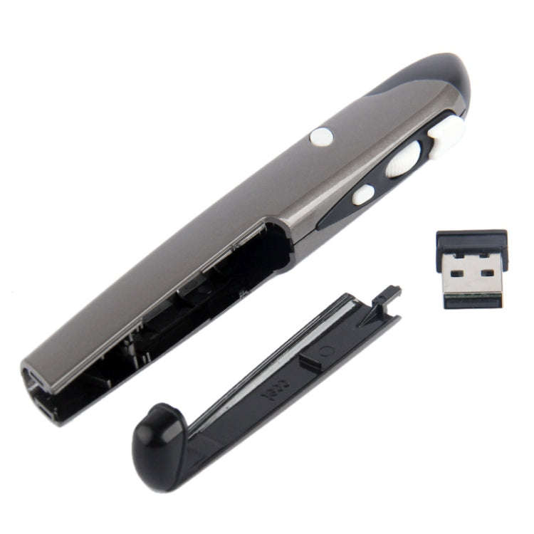 2.4GHz 500 / 1000DPI  Wireless Pen Mouse with USB Mini Receiver, Transmission Distance: 10m(Grey)