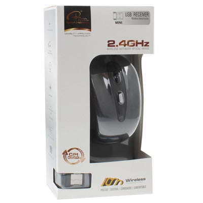 2.4GHz Wireless Optical Mouse with USB Receiver, Plug and Play, Working Distance up to 10 Meters ...