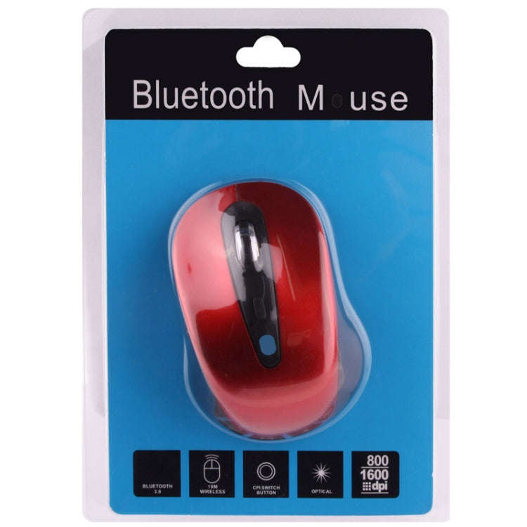 Bluetooth 3.0 Optical Mouse, Working Distance: 10m (Red)