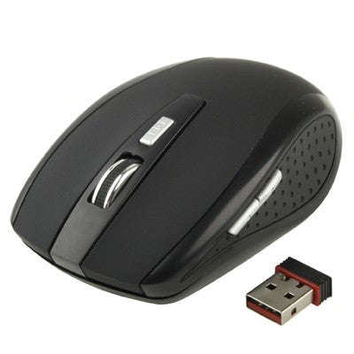 2.4 GHz 800~1600 DPI Wireless 6D Optical Mouse with USB Mini Receiver, Plug and Play, Working Dis...
