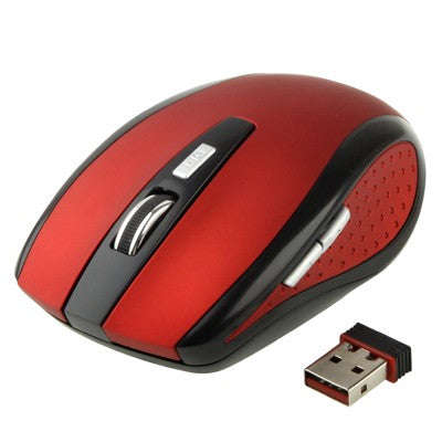 2.4 GHz 800~1600 DPI Wireless 6D Optical Mouse with USB Mini Receiver, Plug and Play, Working Dis...