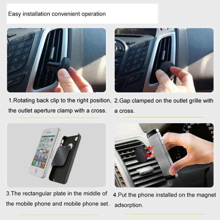 Universal Magnet Mini Car Mount Holder, For iPhone, Galaxy, Huawei, Xiaomi, Lenovo, Sony, LG, HTC...