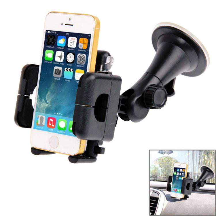 Universal 360 Degree Rotation Suction Cup Car Holder / Desktop Stand, For iPhone, Galaxy, Sony, L...