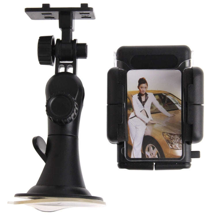 Universal 360 Degree Rotation Suction Cup Car Holder / Desktop Stand, For iPhone, Galaxy, Sony, L...