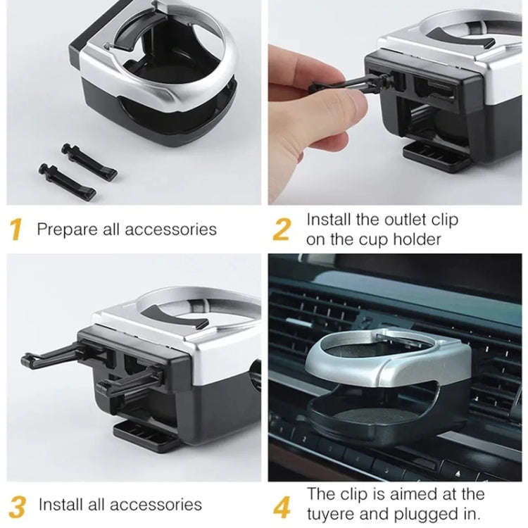 Outlet Car Drink Holder(Silver)