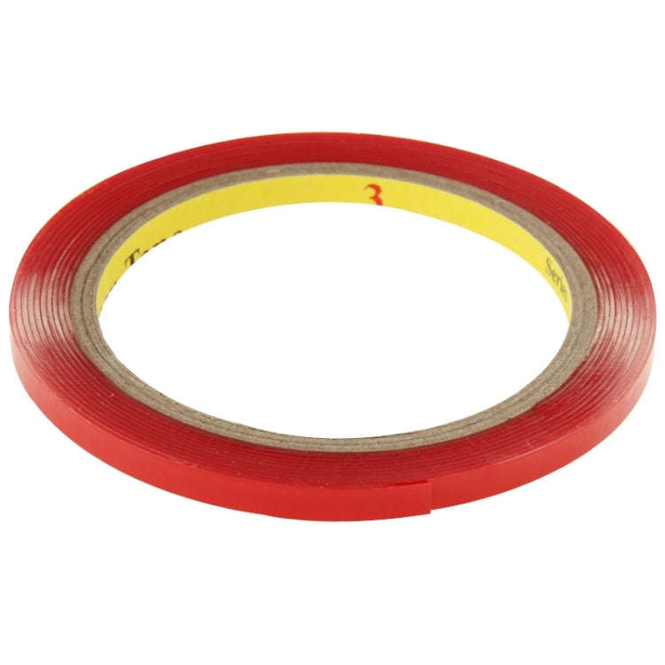 10 PCS Universal Car Transparent Double Sided Adhesive Tape, Width: 6mm(Red)