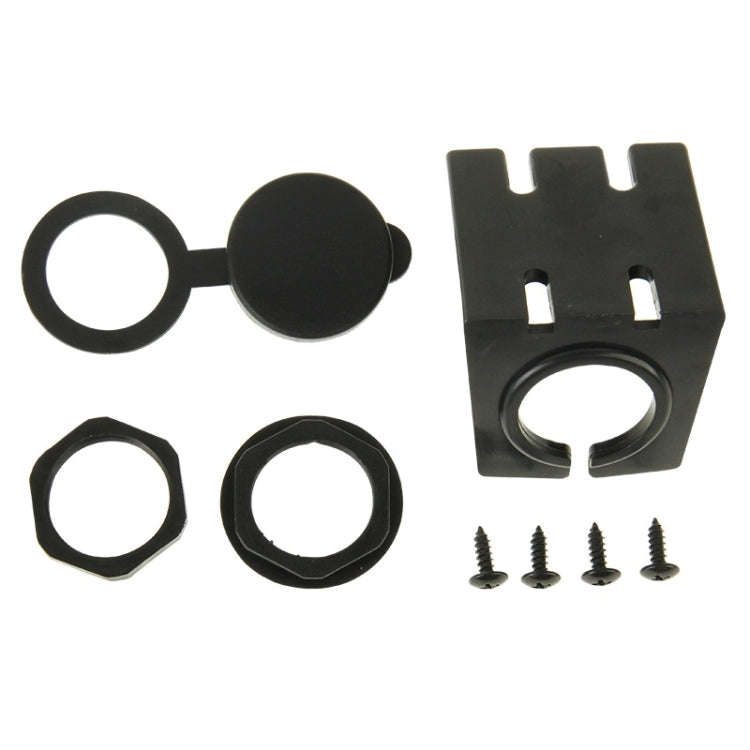 USB 2.0 & 2 RCA Male to USB 2.0 & 3.5mm Female Adapter Cable with Car Flush Mount, Length: 2m