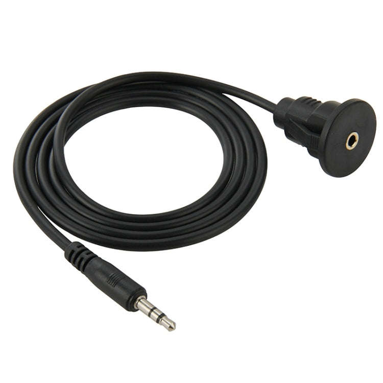 3.5mm Male to Female Extension Cable with Car Flush Mount, Length: 1m