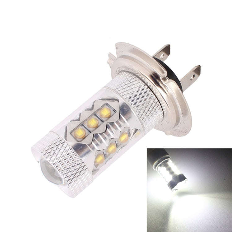 H7 80W 800LM 6500K White Light 16-3535-LEDs Car Foglight , Constant Current , DC12-24V(White Light)