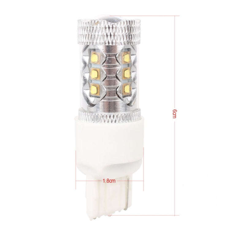 T20/7440 Single Wire 80W 800LM 6500K White Light 16-3535-LEDs Car Foglight, Constant Current , DC...