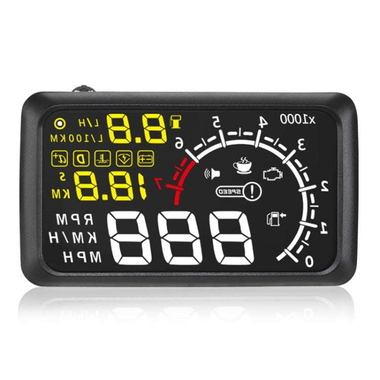 X3 Bluetooth 5.5 inch Car OBDII / EUOBD HUD Vehicle-mounted Head Up Display Security System, Supp...