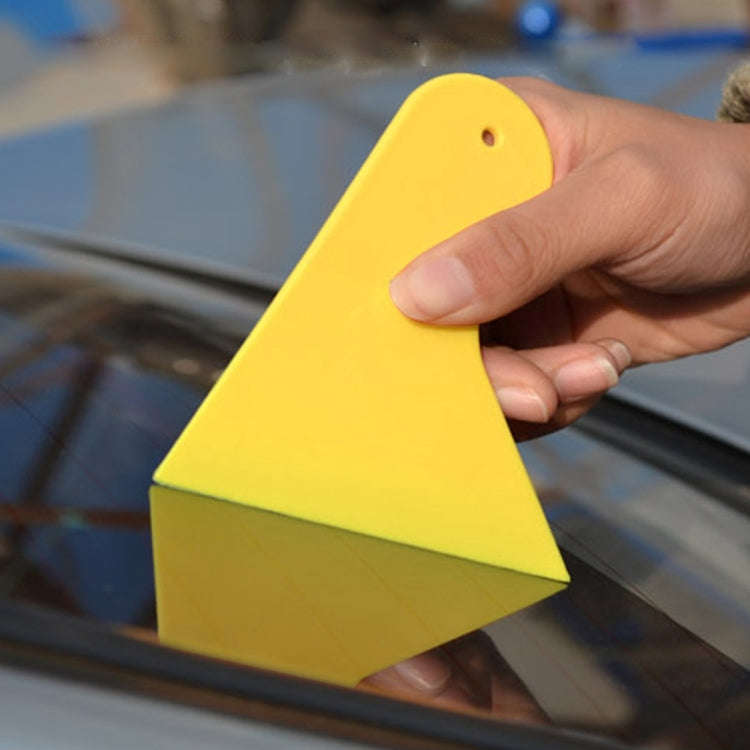 KANEED 10 PCS Car Window Wrapping Film Scraper Thickening Car Sticker Tool, Size: 11cm x 9.5cm(Ye...