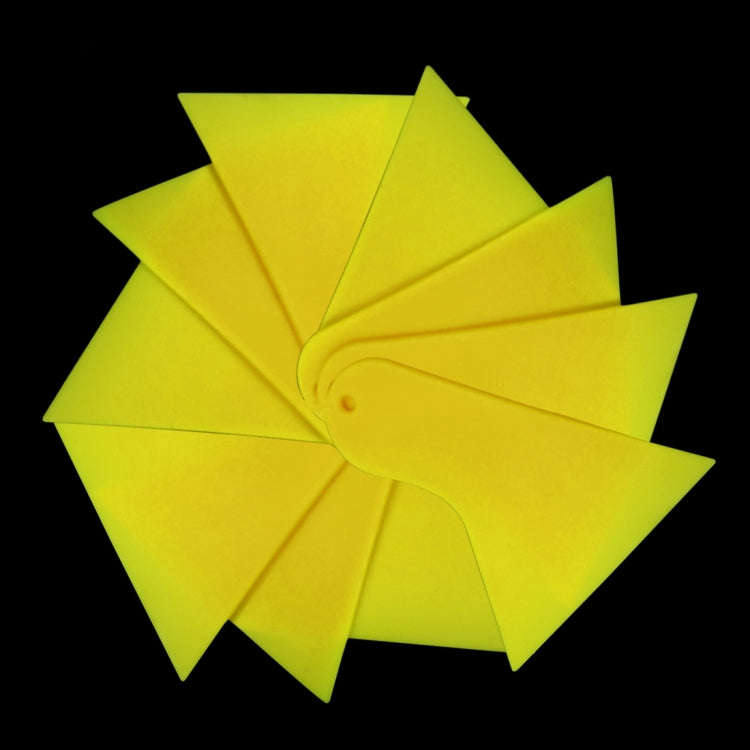 KANEED 10 PCS Car Window Wrapping Film Scraper Thickening Car Sticker Tool, Size: 11cm x 9.5cm(Ye...
