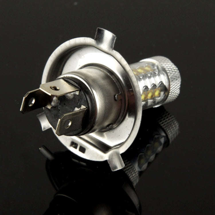H4 80W White 16 LED Fog Light for Vehicles, DC 12V