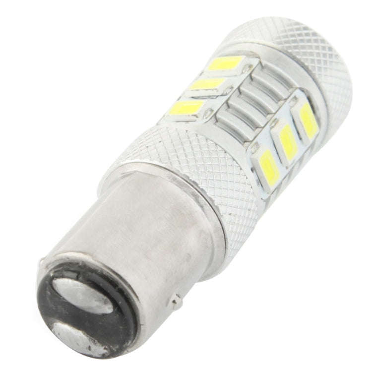 1157 11W White LED Brake Light for Vehicles, DC 12-30V, 12 LED SMD 5630 Light + 5W 1 LED Light