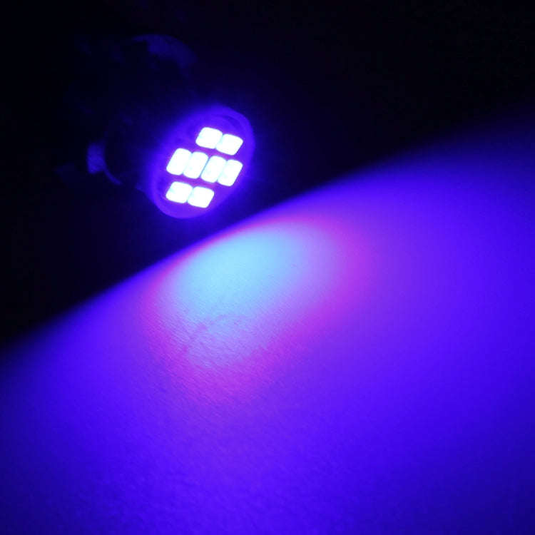 10 PCS T10 8 LED Car Signal Light Bulb(Blue)