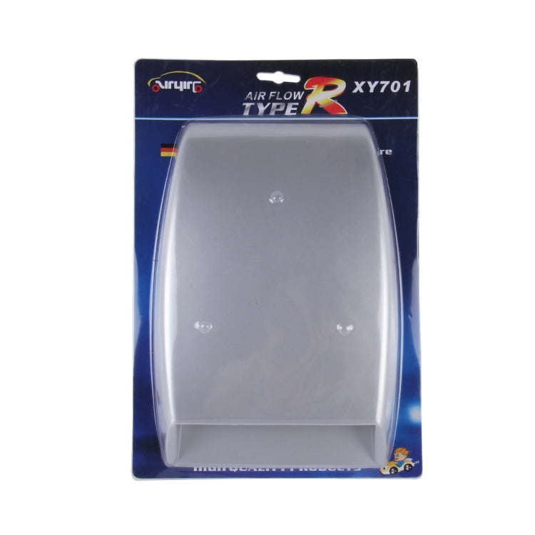 Car Turbo Style Air Intake Bonnet Scoop for Car Decoration(Grey)