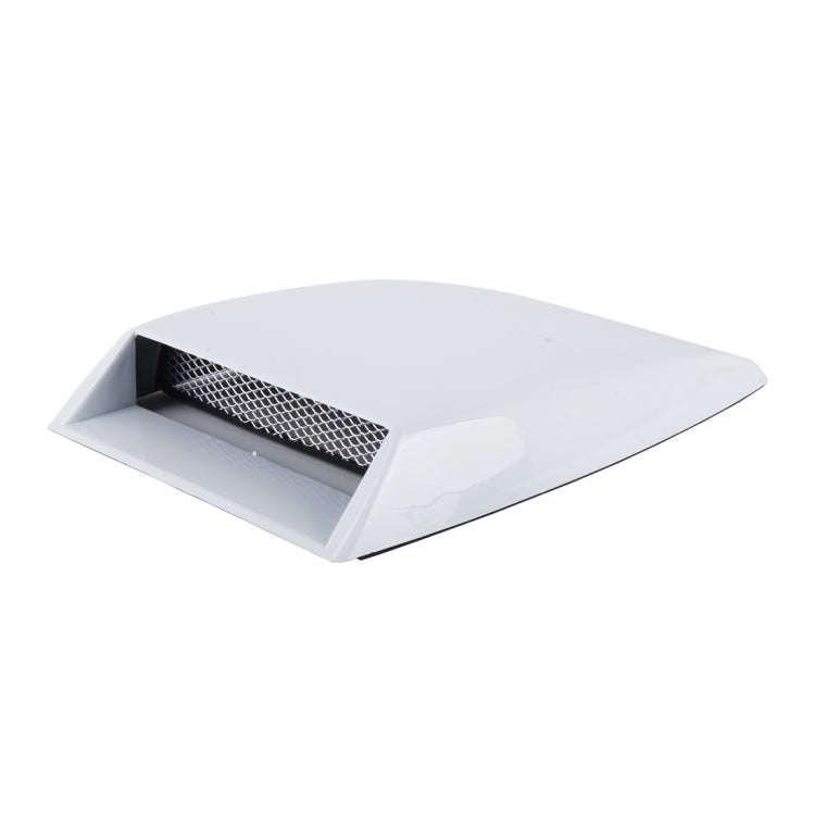 Car Turbo Style Air Intake Bonnet Scoop for Car Decoration(White)