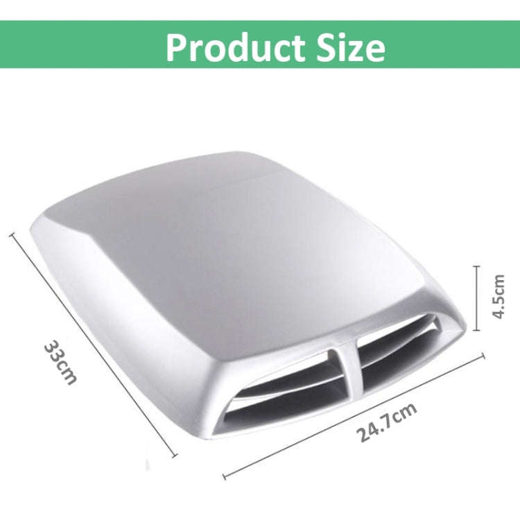 Car Turbo Style Air Intake Bonnet Scoop for Car Decoration, Random Color Delivery
