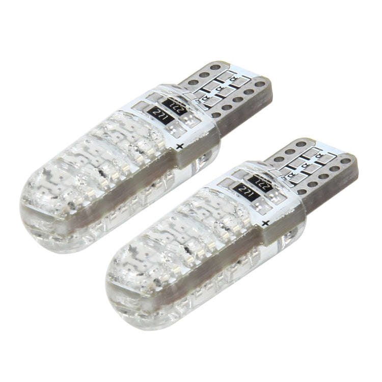 10 PCS T10 3W 300LM Silicone 6 LED SMD 5050 Car Clearance Lights Lamp, DC 12V