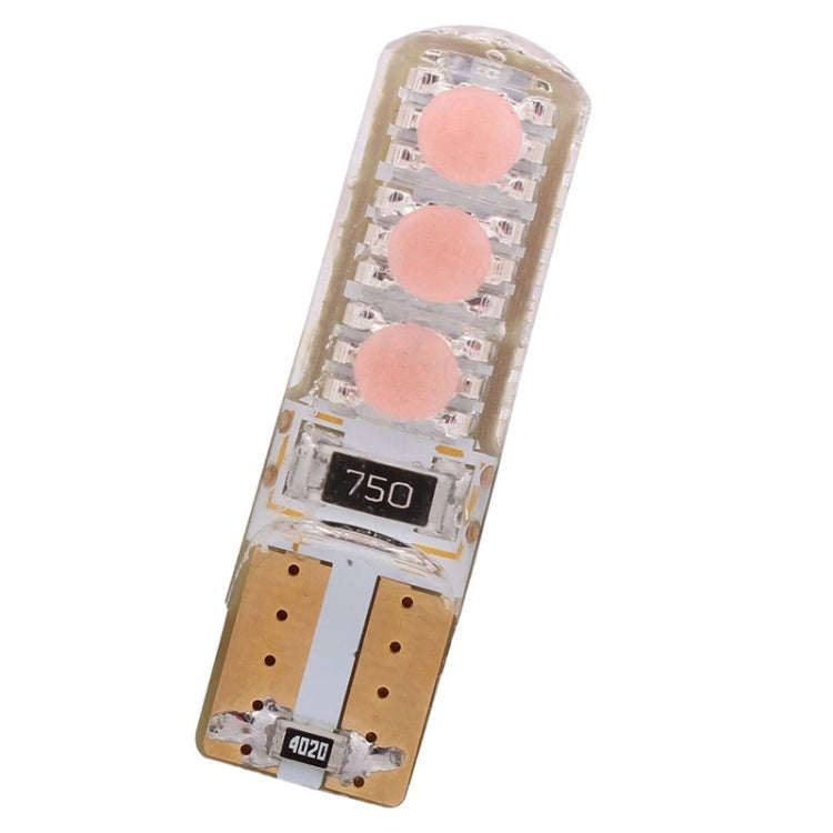 10 PCS T10 3W 300LM Silicone 6 LED SMD 5050 Car Clearance Lights Lamp, DC 12V