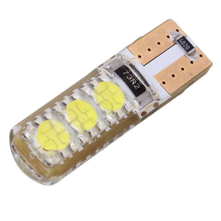 10 PCS T10 3W 300LM Silicone 6 LED SMD 5050 Car Clearance Lights Lamp, DC 12V