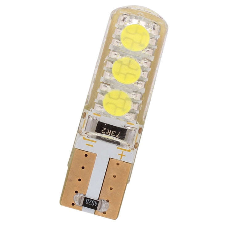 10 PCS T10 3W 300LM Silicone 6 LED SMD 5050 Car Clearance Lights Lamp, DC 12V