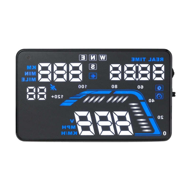 Q7 5.5 inch Car GPS HUD Vehicle-mounted Head Up Display Security System, Support Speed & Real Tim...