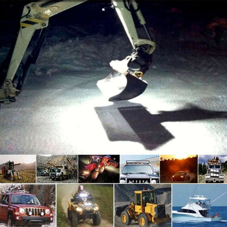 18W  6 LED White Light Floodlight Engineering Lamp / Waterproof IP67 SUVs Light, DC 10-30V(Black)