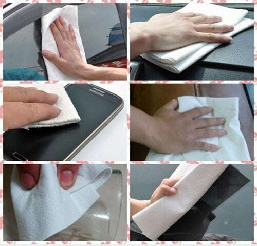 Microfiber Car Cleaning Washing Cloths Housework Clean Cloth, Size: 50x47.3x0.2cm(White)