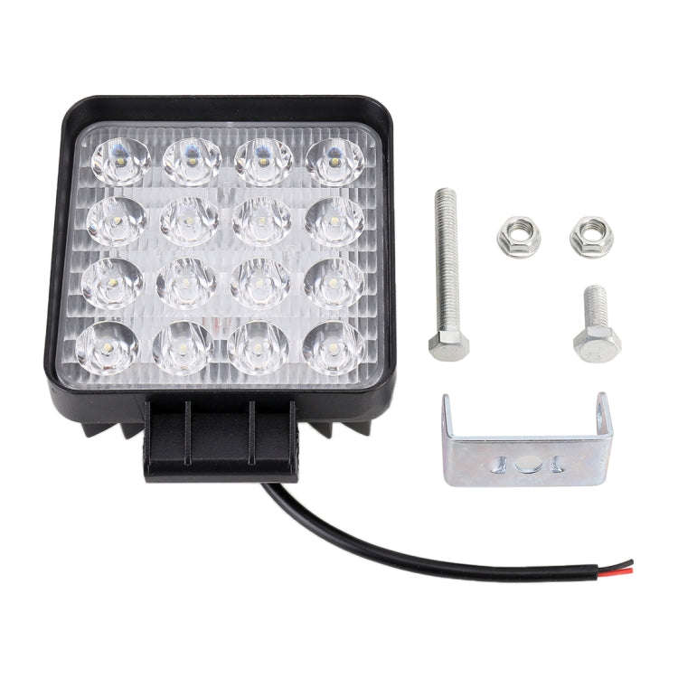 48W Bridgelux 4000lm 16 LED White Light Condenser Engineering Lamp / Waterproof IP67 SUVs Light, ...