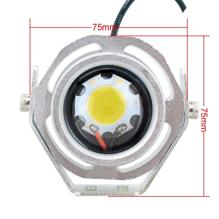 10W 500LM White Light 6500K COB LED Wired Hexagon Eagle Eyes Car Fog Lamp,Wire Length:35cm, DC 12...