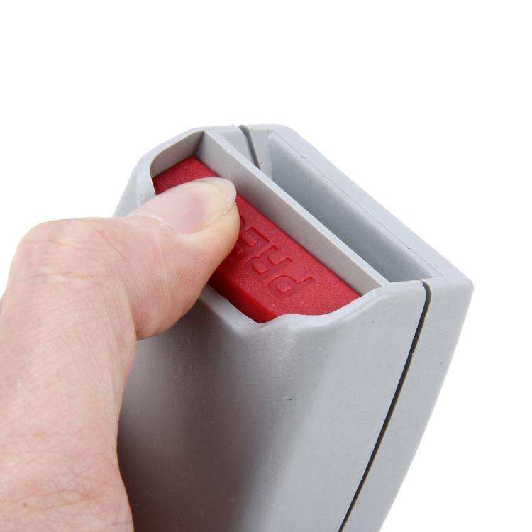 2 PCS Universal Car Seat Belt Extension Buckle(Grey)