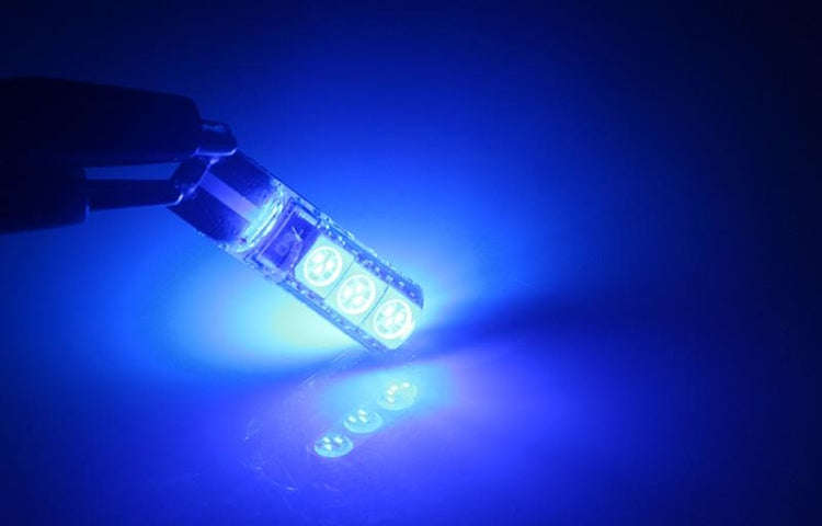 2 PCS T10 2W 120-140LM 6 LED Ice Blue 5050 LED Brake Light for Vehicles, DC12V