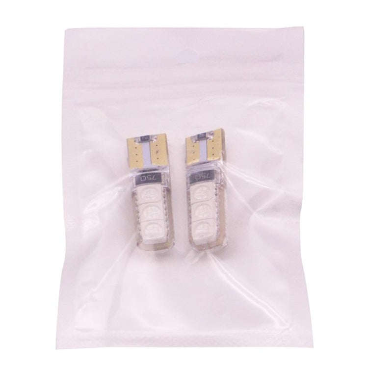 2 PCS T10 2W 120-140LM 6 LED Ice Blue 5050 LED Brake Light for Vehicles, DC12V