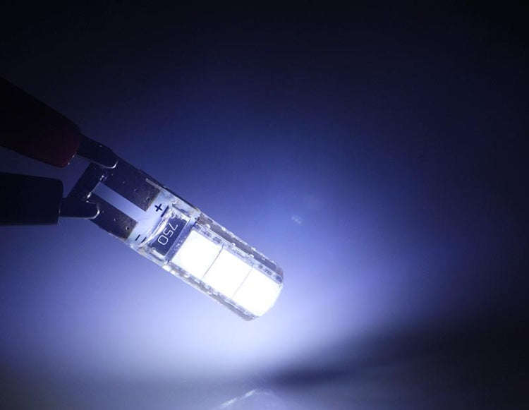 2 PCS T10 2W 120-140LM 6 LED Ice Blue 5050 LED Brake Light for Vehicles, DC12V