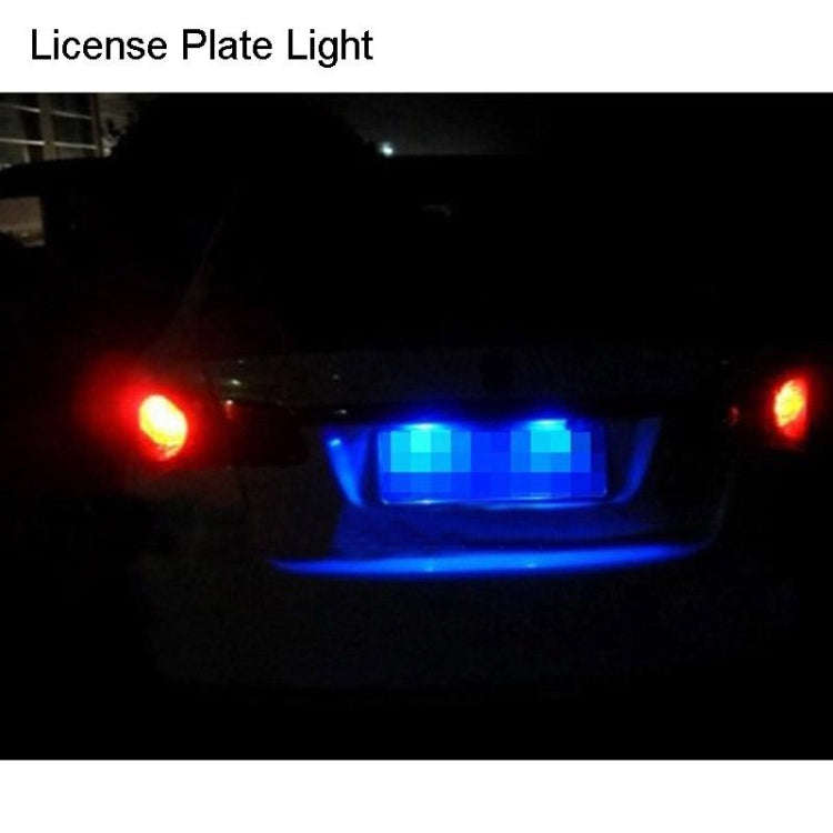 2 PCS T10 3W 160-180LM 2 LED Ice Blue COB LED Decode Car Clearance Lights Lamp, DC12V