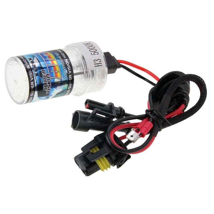 DC12V 35W H3 HID Xenon Light Single Beam Super Vision Waterproof Head Lamp, Color Temperature: 60...
