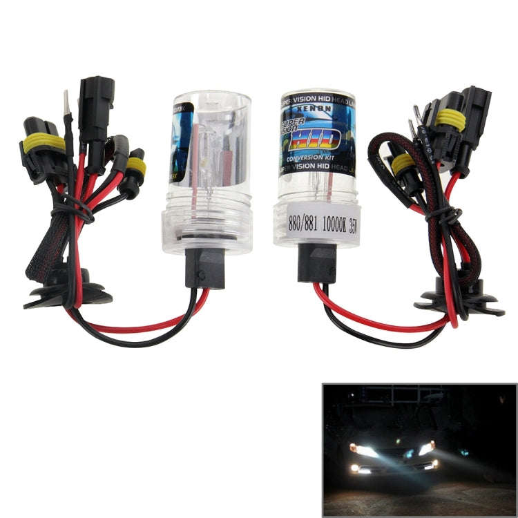 DC12V 35W H27/880/881 HID Xenon Light Single Beam Super Vision Waterproof Head Lamp, Color Temper...