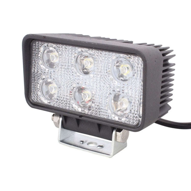 LML-1518 18W 1260-1350LM Epistar 6 LED White 30 Degree Spot Beam Car LED Light Waterproof IP67, D...